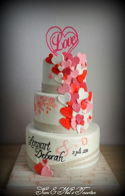 Love is in the air - Cake by Sam & Nel's Taarten