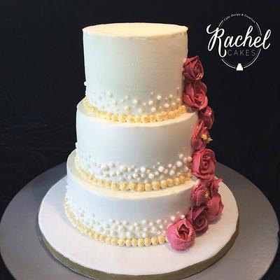 White Wedding - Cake by Rachel~Cakes