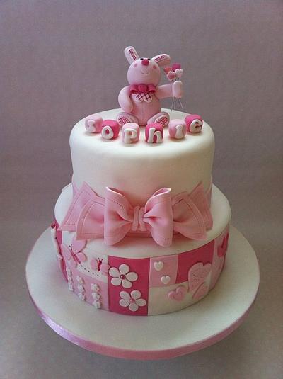 Sophie's christening cake:) xx - Cake by Rachel.... Pretty little cakes x