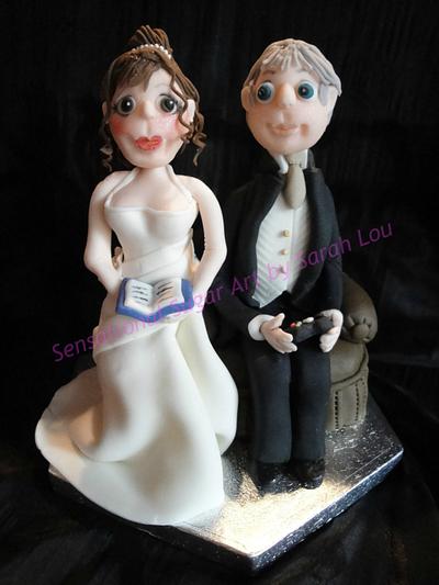 Personalised Bride and Groom Topper - Cake by Sensational Sugar Art by Sarah Lou