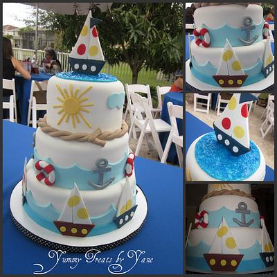 Nautical Themed Cake - Cake by YummyTreatsbyYane