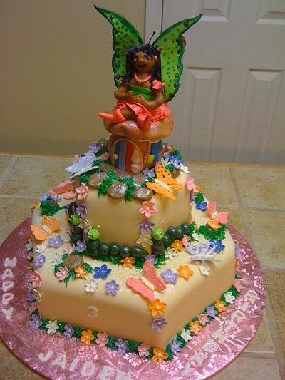 Butterfly Fairy Birthday cake - Cake by Tetyana