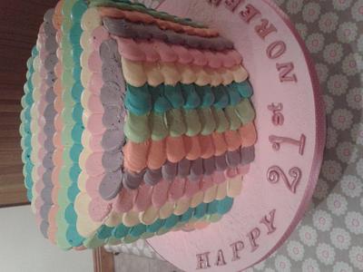 Rainbow cake - Cake by MaryODwyer