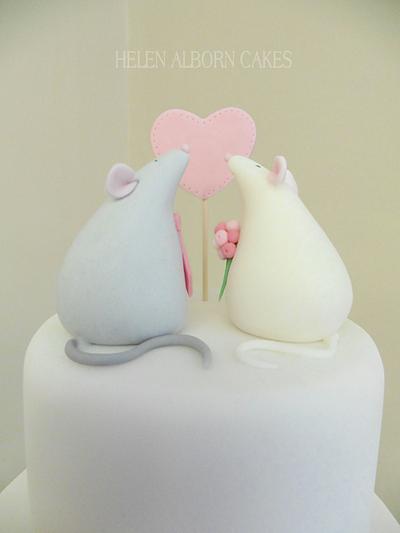 Little Mice Wedding Cake - Cake by Helen Alborn  