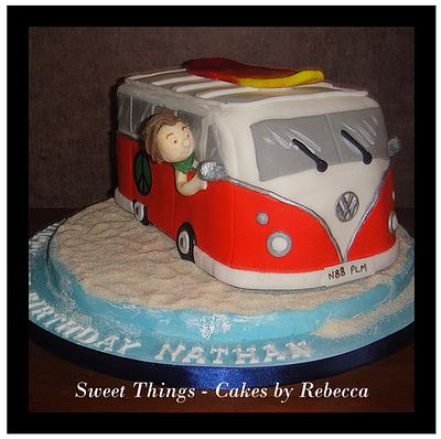 Camper Van cake - Cake by Sweet Things - Cakes by Rebecca