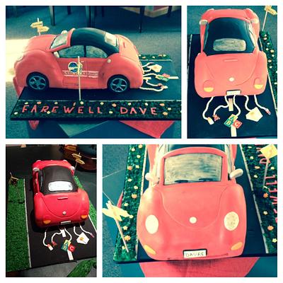 VW Beetle Car 3D - Cake by The White house cakes 