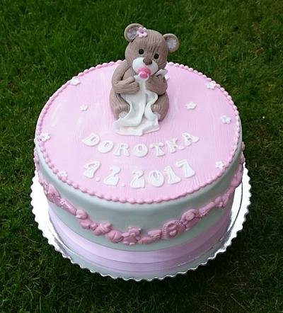 Christening cake for girl - Cake by AndyCake