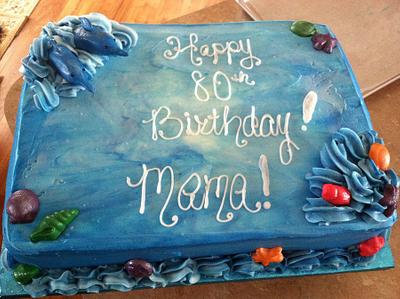 Mama's 80th Birthday - Cake by Dee