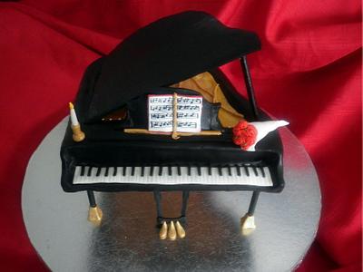 Baby Grand Piano Cake - Cake by Andrea Bergin