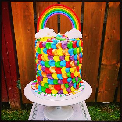 My daughters Rainbow Cake  - Cake by Danijela Lilchickcupcakes