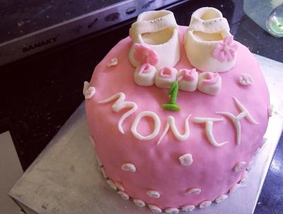 1 month baby girl - Cake by erich