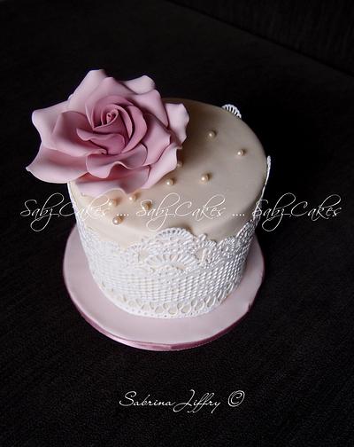 Mini Lace Cake - Cake by SabzCakes