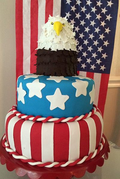 Patriotic cake - Cake by Lesley Butler