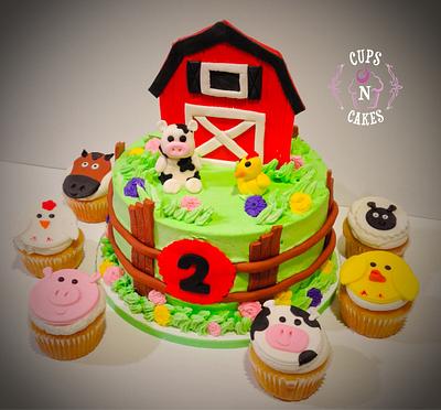 Barnyard Babies  - Cake by Cups-N-Cakes 