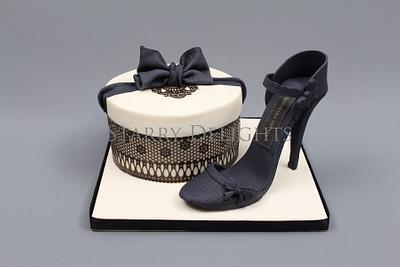 Shoe and Box - Cake by Starry Delights