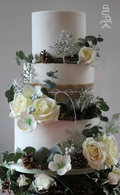 Winter Wedding Cake - Cake by Sophia's Cake Boutique