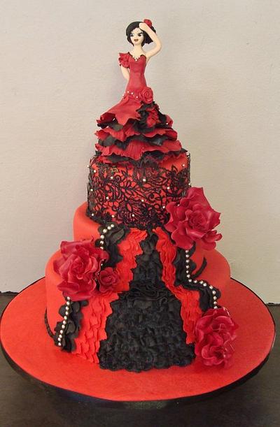 Spanish dancer cake - Cake by liesel
