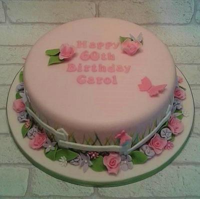 Butterflies and flowers garden cake - Cake by Baked by Lisa