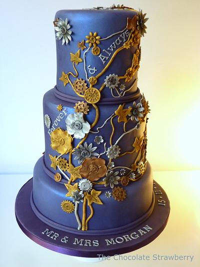 Steampunk-ish wedding cake - Cake by Sarah Jones