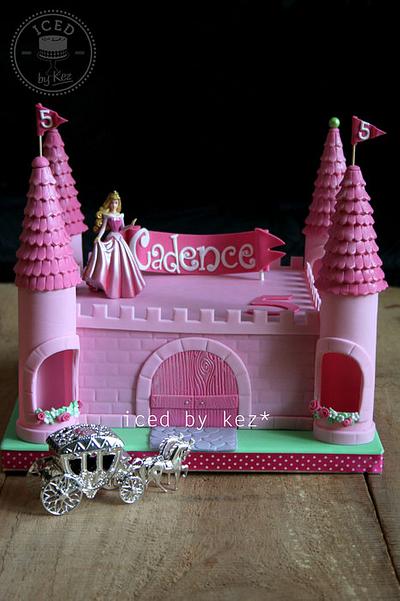 Square Castle Cake - Cake by IcedByKez