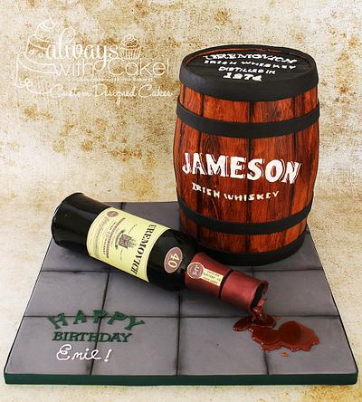 Jameson Whiskey Barrel - Cake by AlwaysWithCake