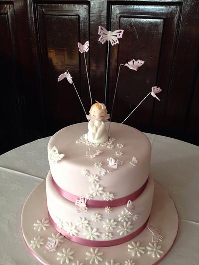 Butterflies chritening cake - Cake by Andrea Cima