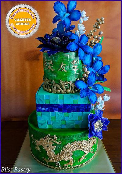 Golden Dragon Wedding Cake - Cake by Bliss Pastry