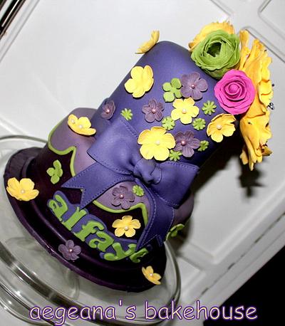 purple cake - Cake by anneportia