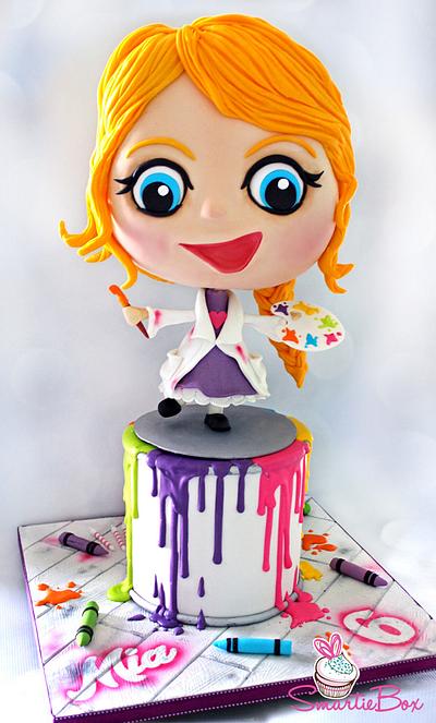 Art Party Princess - Cake by SmartieBox Cake Studio