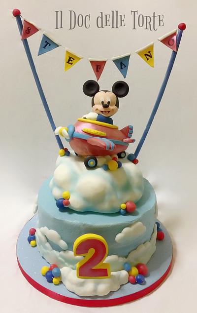 Baby Mickey Mouse aeroplane cake - Cake by Davide Minetti