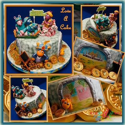 Backyardigan's Movers of Arabia-themed Birthday Cake - Cake by genzLoveACake