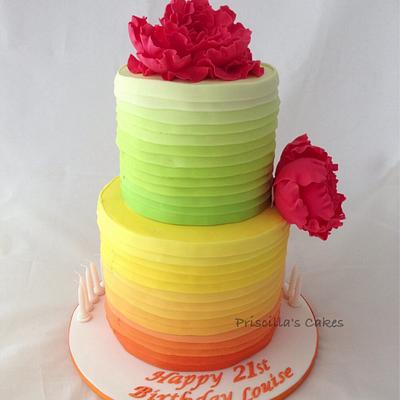 Birthday cake - Cake by Priscilla's Cakes