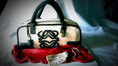 Loewe handbag cake - Cake by Maria Eugenia Matamoros Angarita