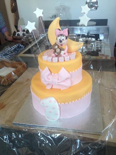Baby minnie in yellow and pink - Cake by Micol Perugia