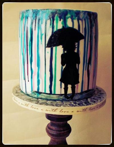 Abigail in the rain  - Cake by Time for Tiffin 