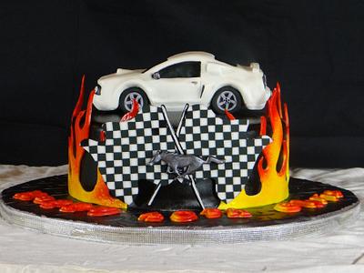 Mustang 40th Birthday - Cake by BellaCakes & Confections