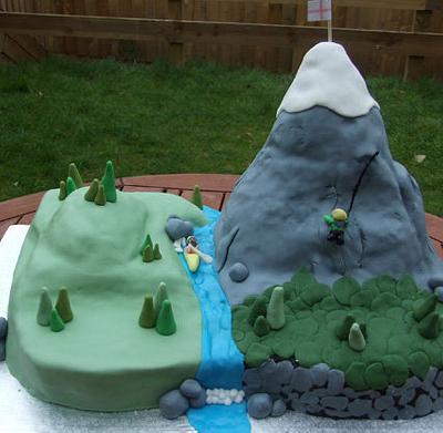 Mountain wedding cake - Cake by jennie