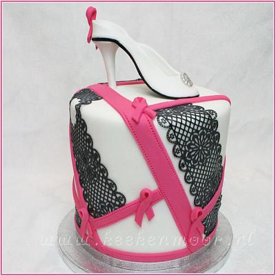 Pink Ribbon cake - Cake by KEEK&MOOR