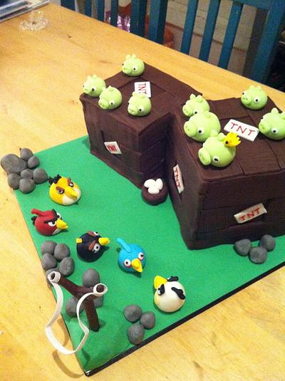 Angry birds cake - Cake by Helenholly