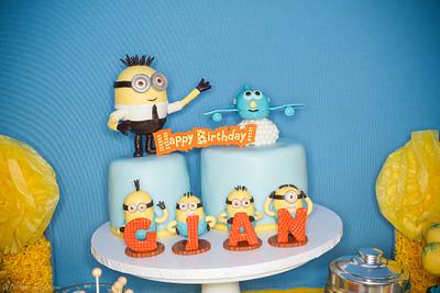 Minions & Airplane - Cake by funni