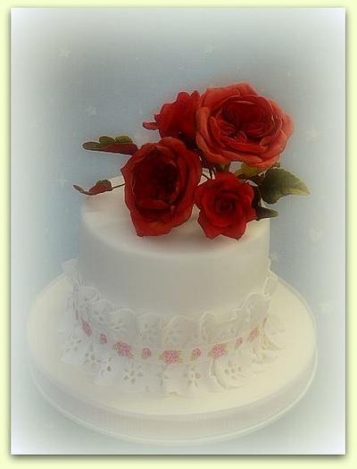 Romantic roses - Cake by Silvia Caeiro Cakes