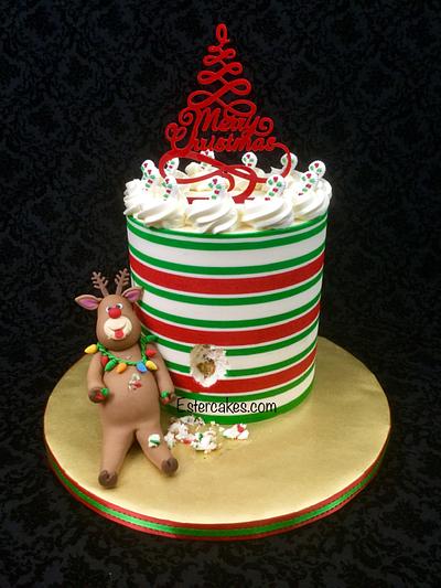 Fat Christmas reindeer  - Cake by Ester Siswadi
