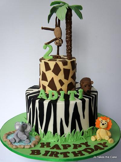 Zoo animals - Cake by Jo Finlayson (Jo Takes the Cake)