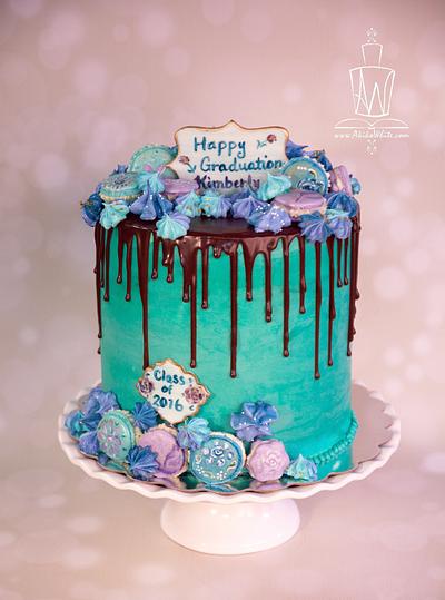 Graduation Drip Cake - Cake by Akiko White 