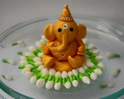 Lord Ganesha  - Cake by Divya iyer