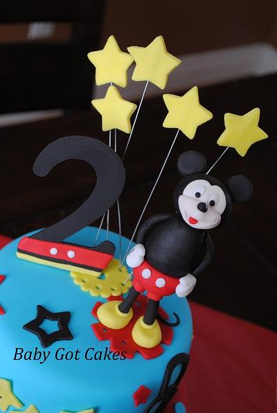 Mickey Mouse Two Tier - Cake by Baby Got Cakes