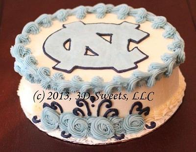 UNC Birthday Cake - Cake by 3DSweets
