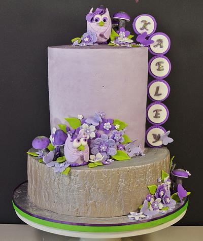 Woodland Owl Birthday Cake - Cake by Jenniffer White