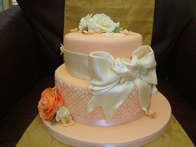 Peaches and Cream No2 - Cake by Claire