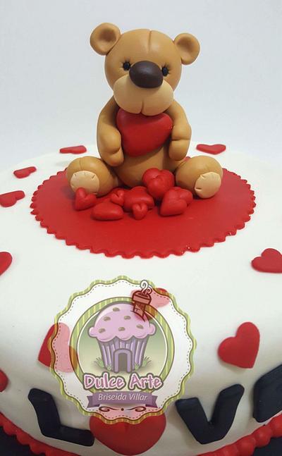 Bear in love - Cake by Dulce Arte - Briseida Villar